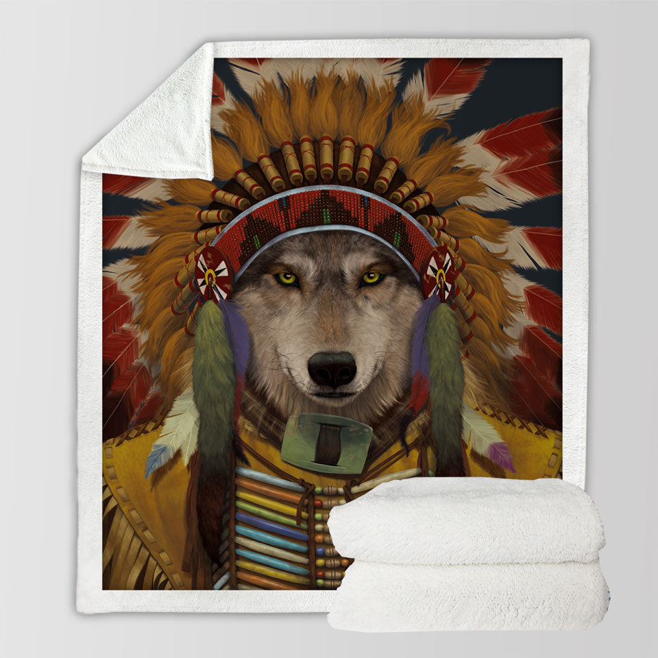 North American Spirit Animals Woven hot Blanket