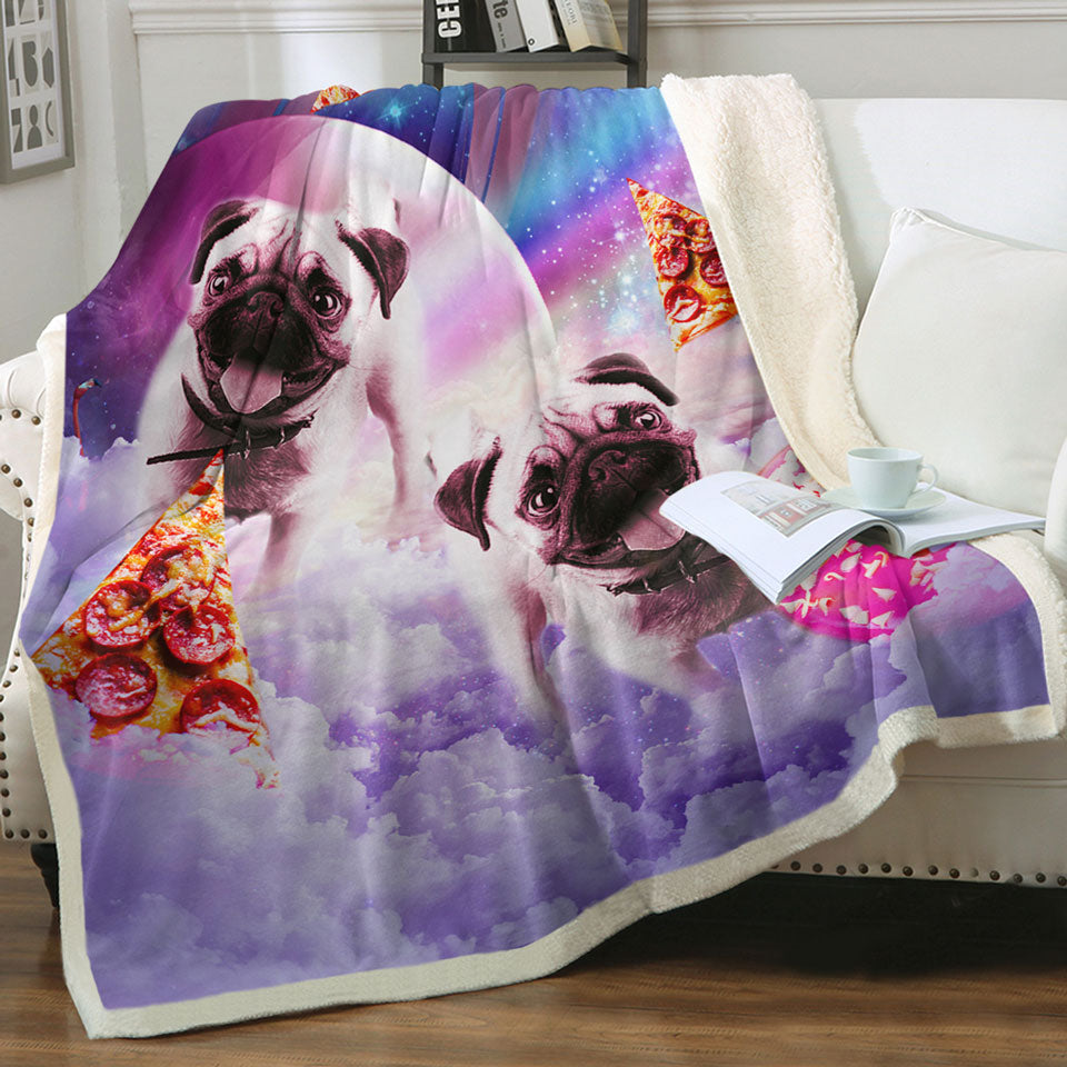 Pug hotsell unicorn blanket