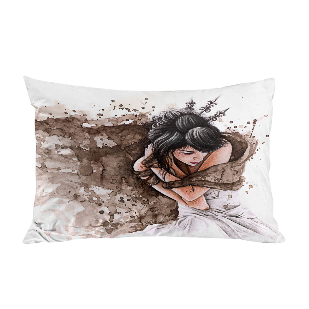 A Winters Tale Beautiful Woman Art Painting Pillow Case Covers