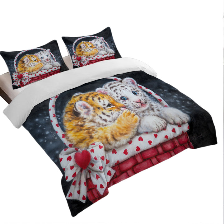 Adorable Animals Art for Kids Whisper Tiger Cub Good Duvet Covers