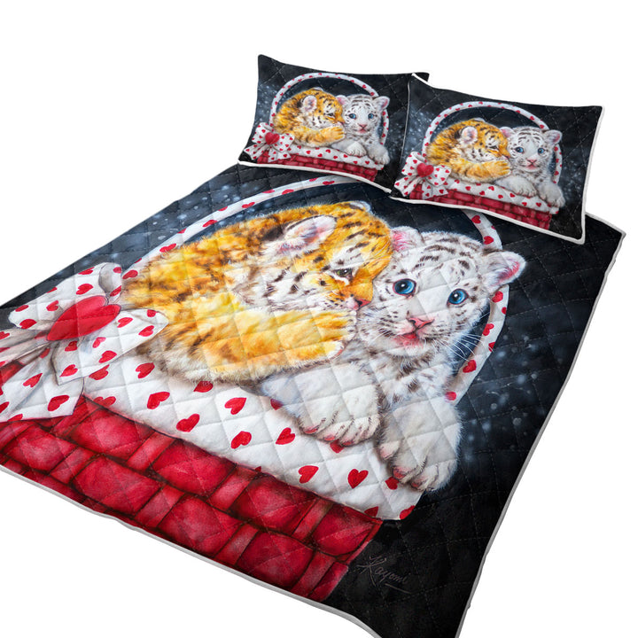 Adorable Animals Art for Kids Whisper Tiger Cub Quilts