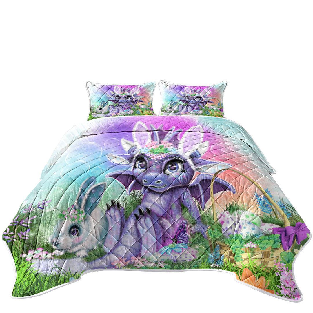 Adorable Garden Easter Bunny Lil Dragon Quilts