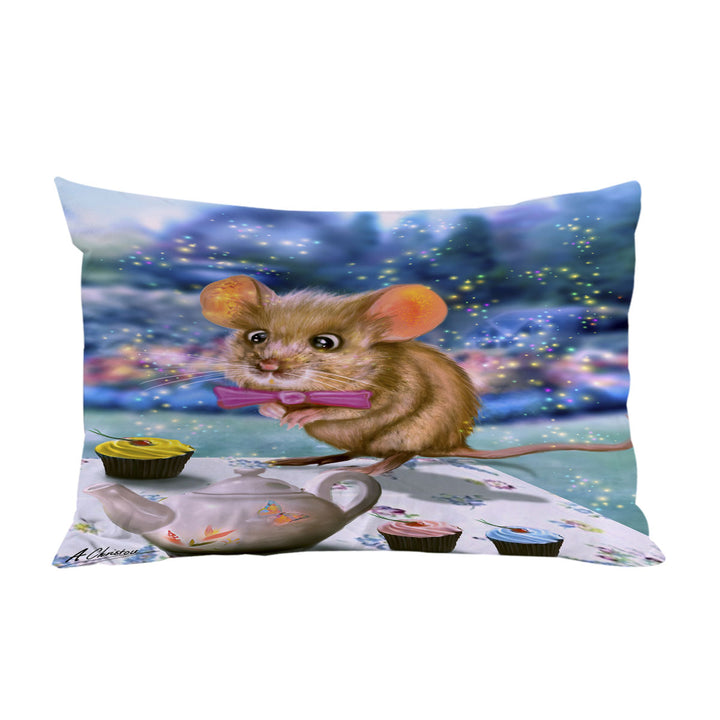 Adorable Mouse Dormouse for Kids Pillow Cases