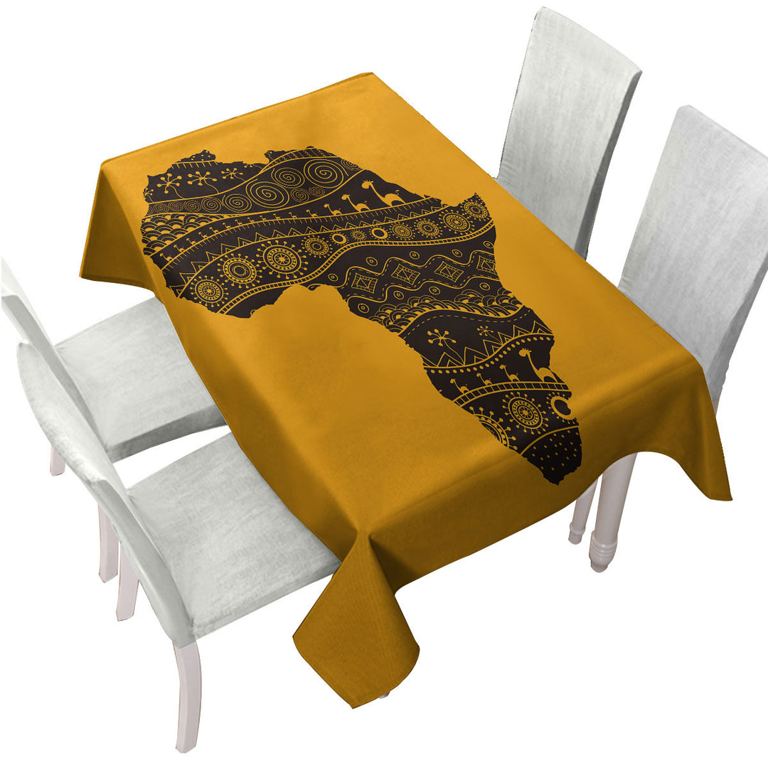 Africa Silhouette Tablecloths