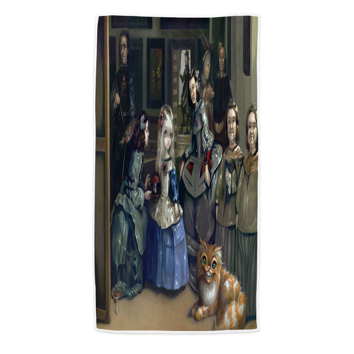 Alice and Las Meninas Microfiber Beach Towel