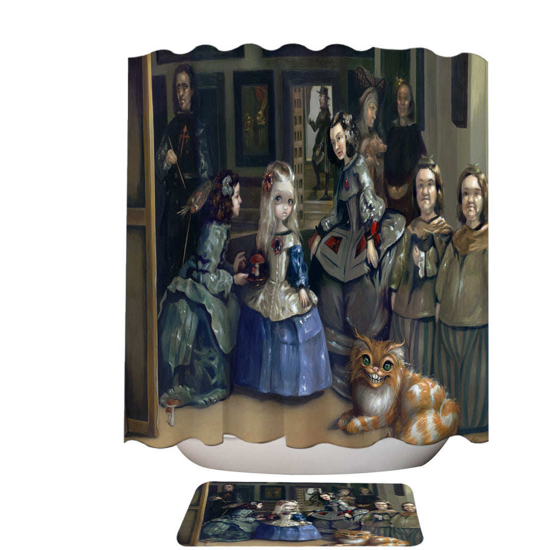 Alice and Las Meninas Shower Curtain