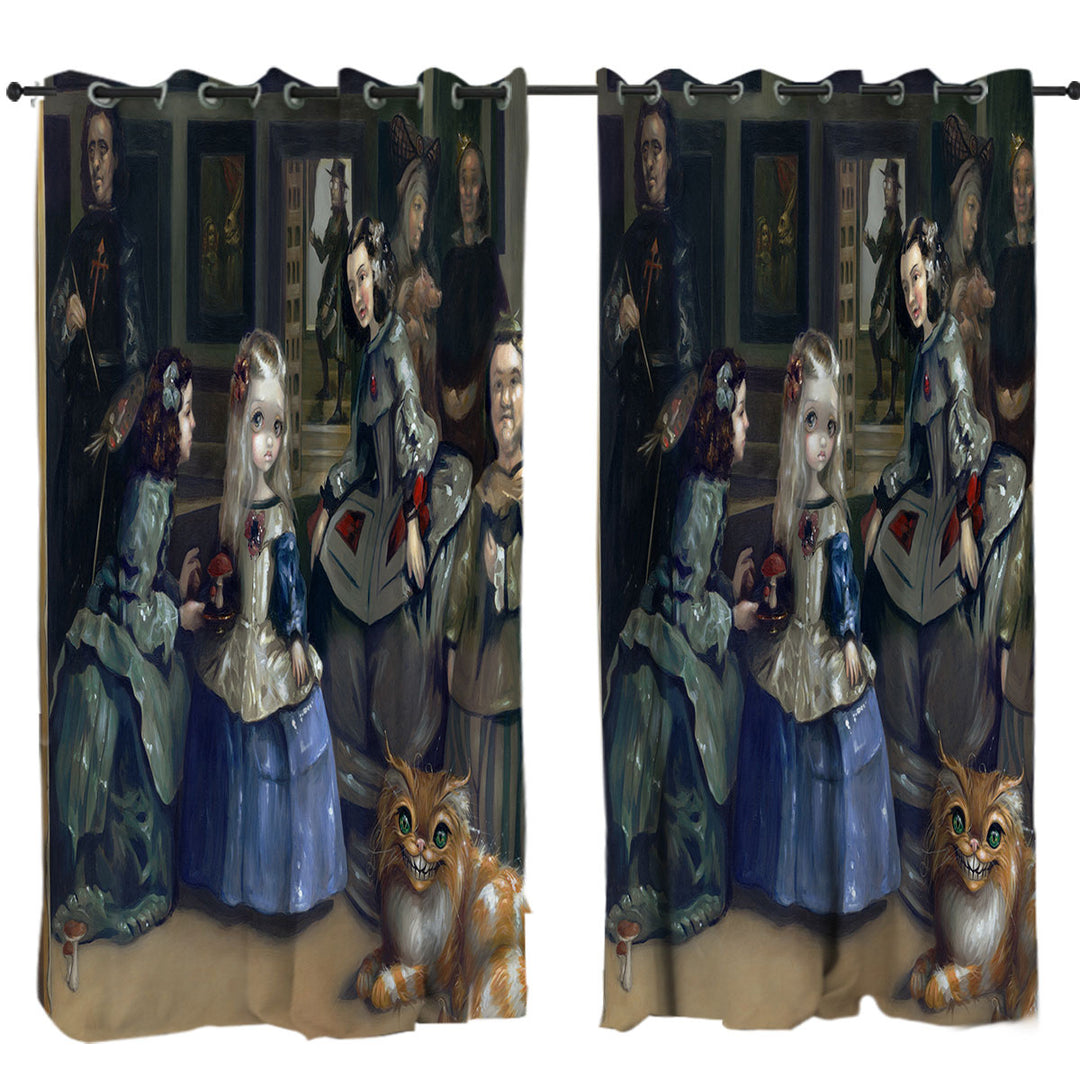 Alice and Las Meninas Window Curtains