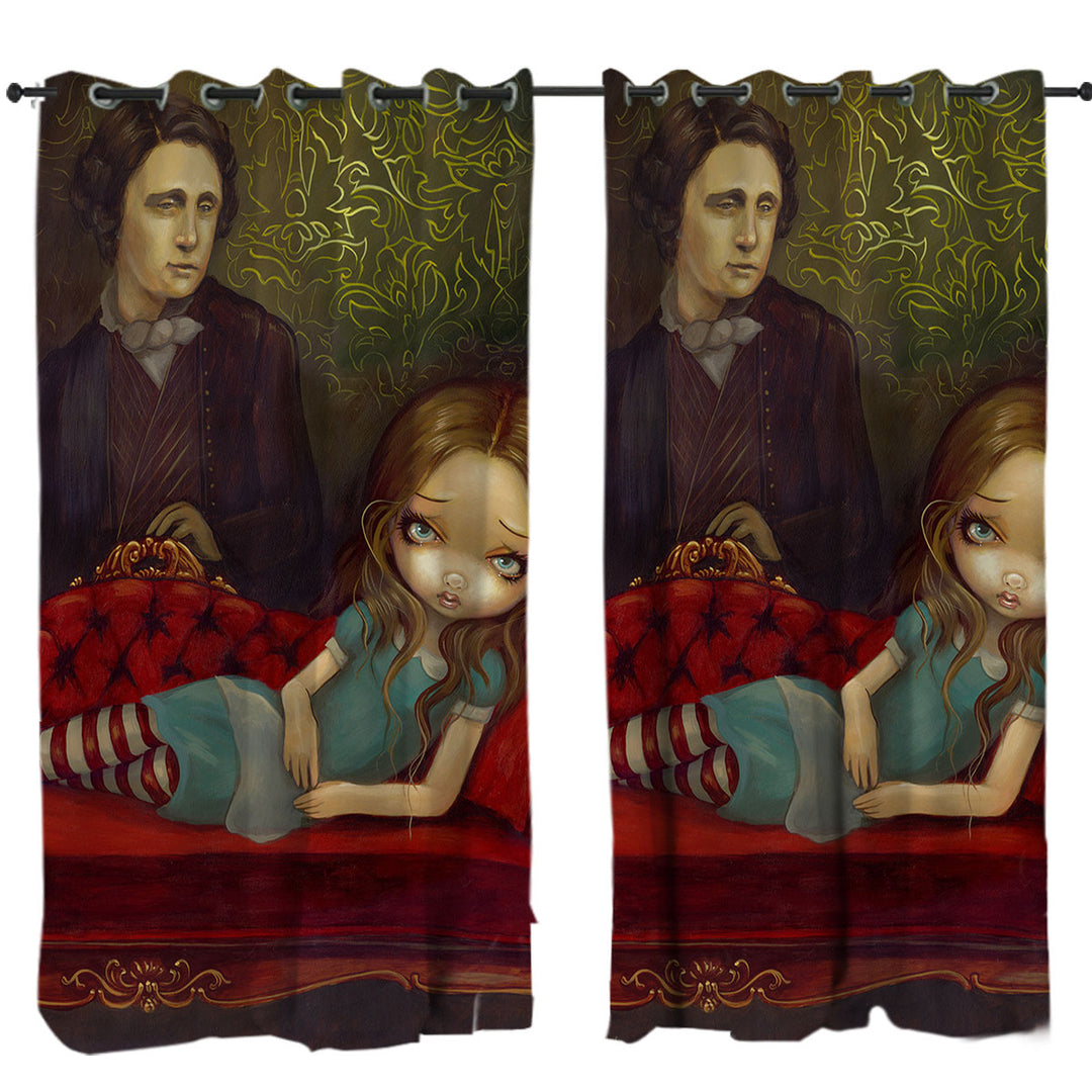 Alice and Lewis Carroll Curtain