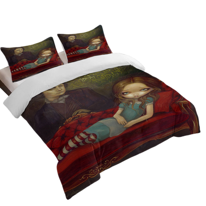 Alice and Lewis Carroll Duvet Cover