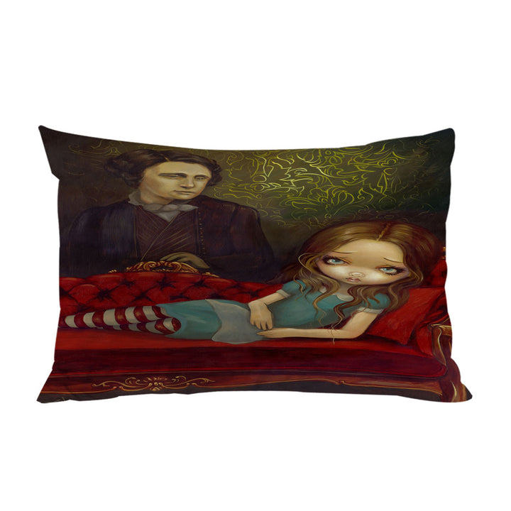 Alice and Lewis Carroll Pillow Case Covers