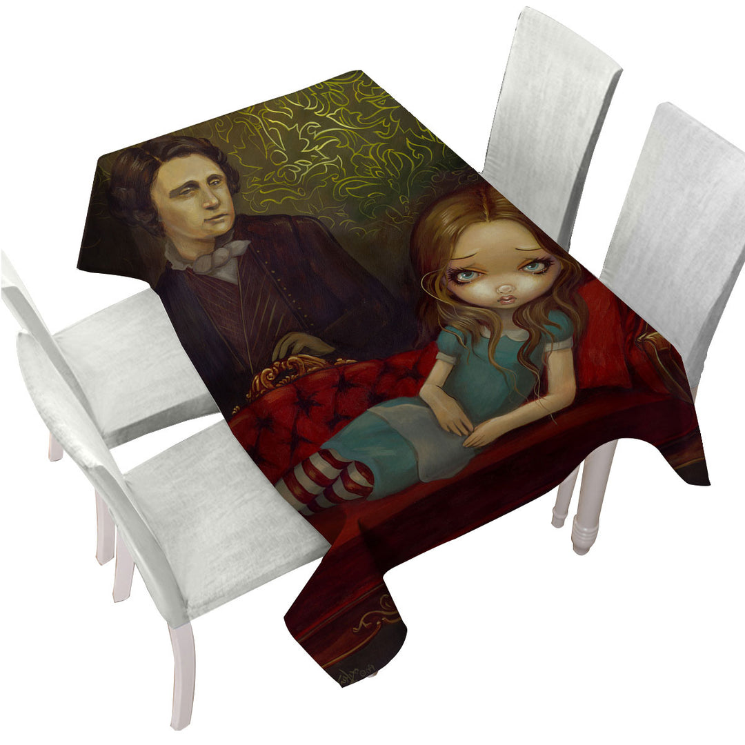 Alice and Lewis Carroll Table Cover