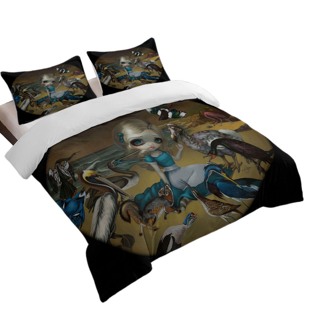 Alice and the Audubon Birds Coverlet