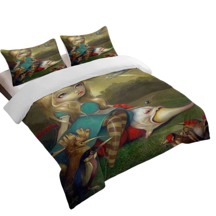 Alice and the Bosch Birds Coverlets