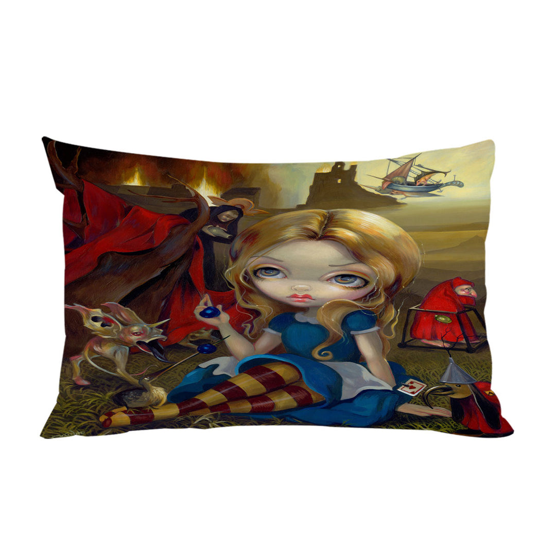 Alice and the Bosch Monsters Pillow Cases