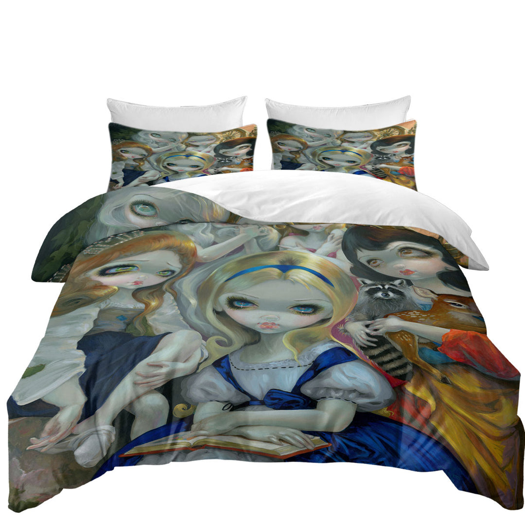 Alice and the Bouguereau Princesses Bed Covers