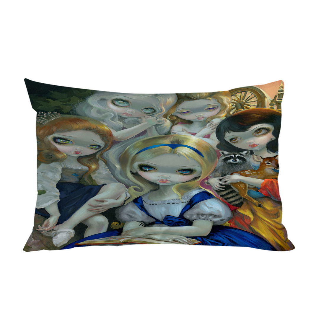 Alice and the Bouguereau Princesses Pillowcase