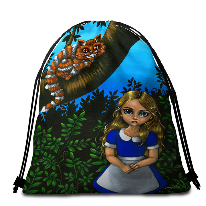 Alice and the Cheshire Cat Beach Towel Pack