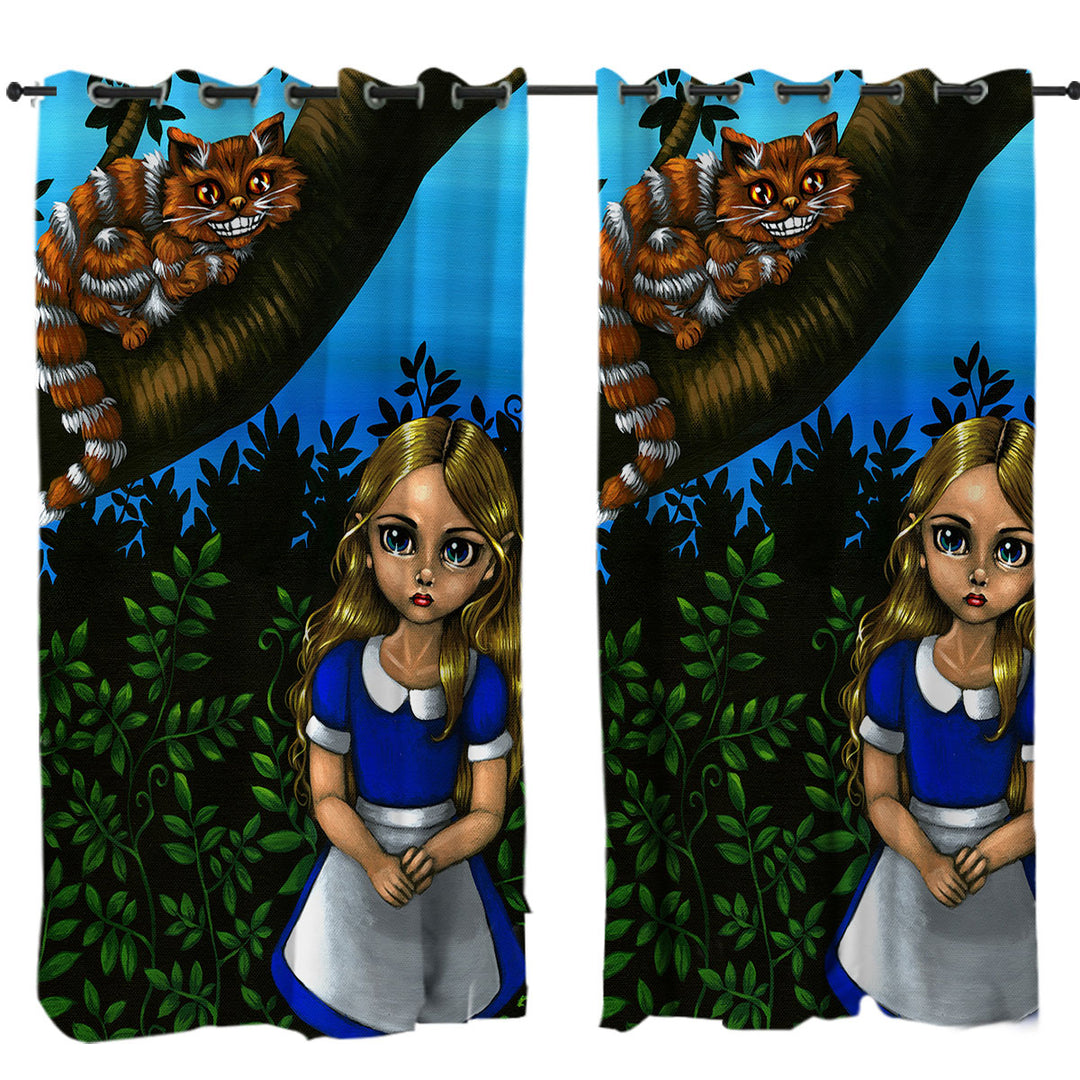 Alice and the Cheshire Cat Curtains