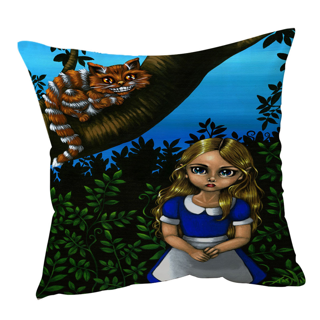 Alice and the Cheshire Cat Cushion