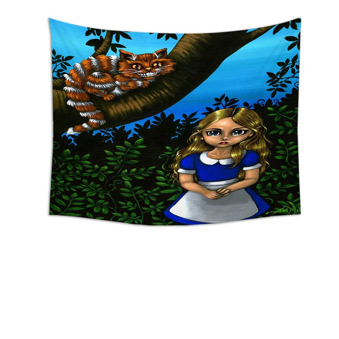 Alice and the Cheshire Cat Tapestry