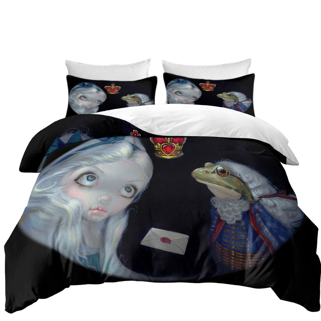 Alice and the Frog Footman Good Duvet Covers