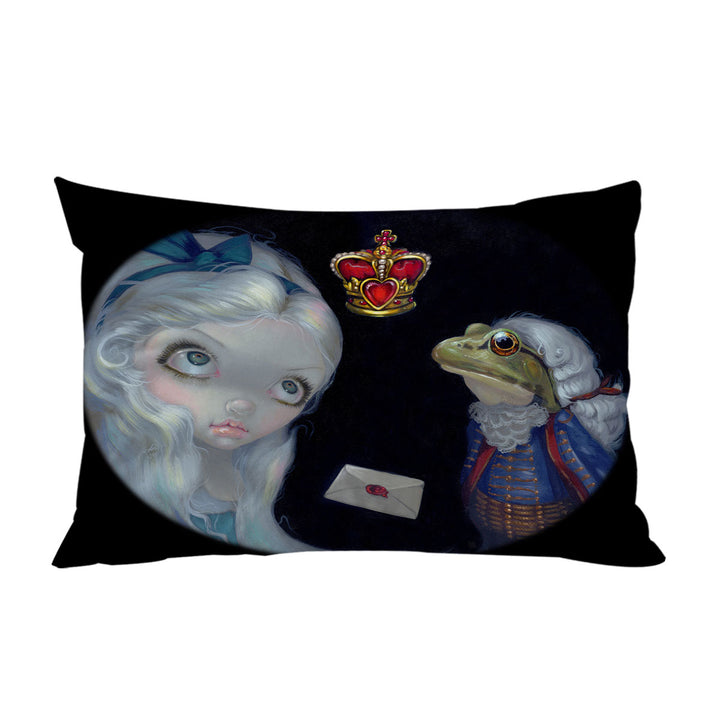 Alice and the Frog Footman King Pillow Cases