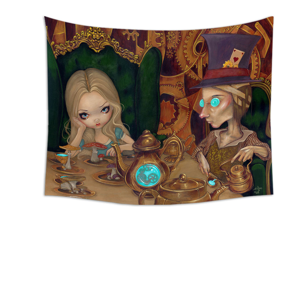 Alice and the Mad Hatter Tapestry Wall Decor