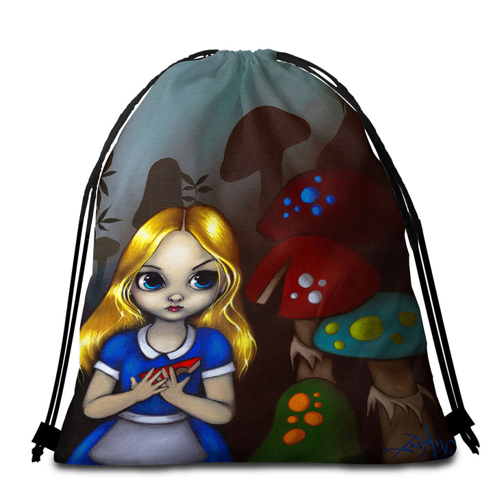 Alice and the Mushrooms Beach Towel Pack