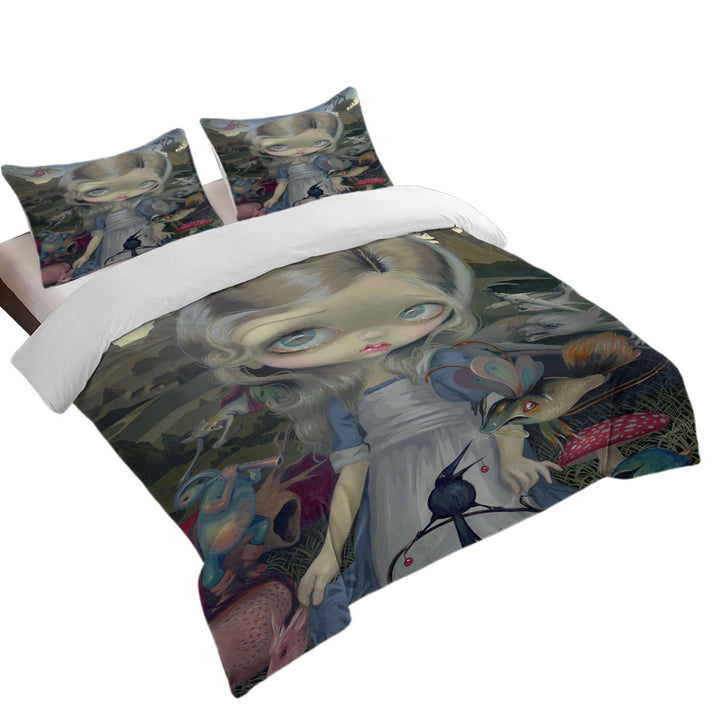 Alice in a Bosch Wonderland Duvet Cover