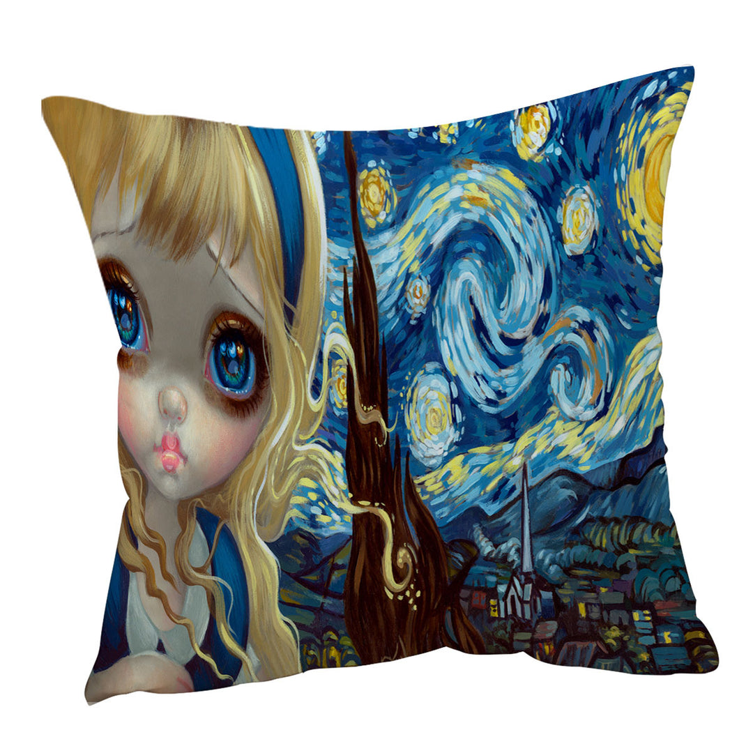 Alice in the Starry Night Cushion Cover