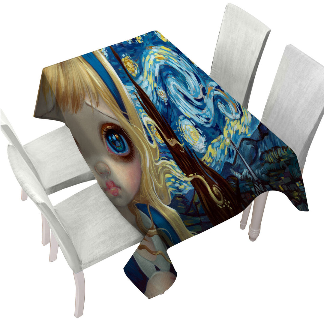 Alice in the Starry Night Tablecloths