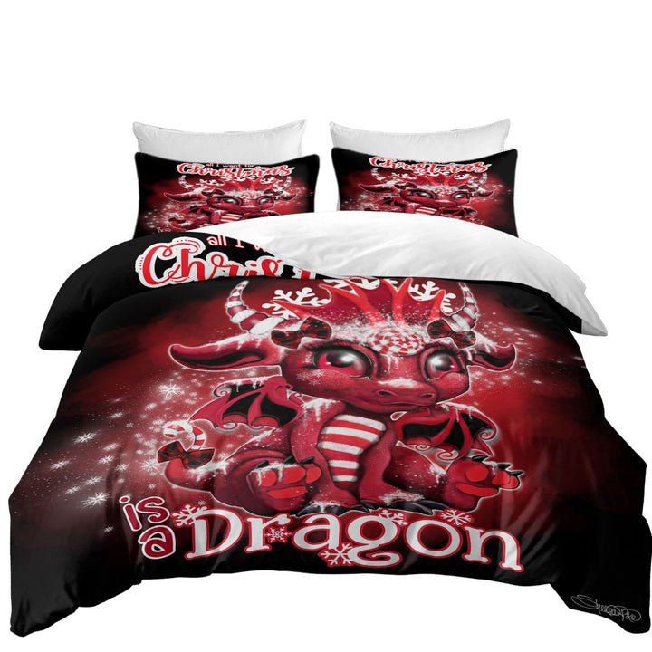 All I Want for Christmas is a Dragon Coverlet