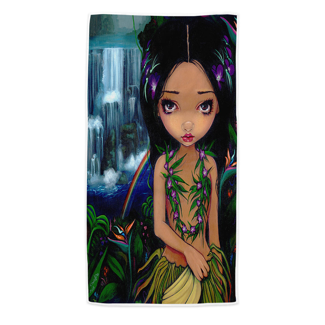 Amara the Hawaiian Fairy Girls Beach Towels