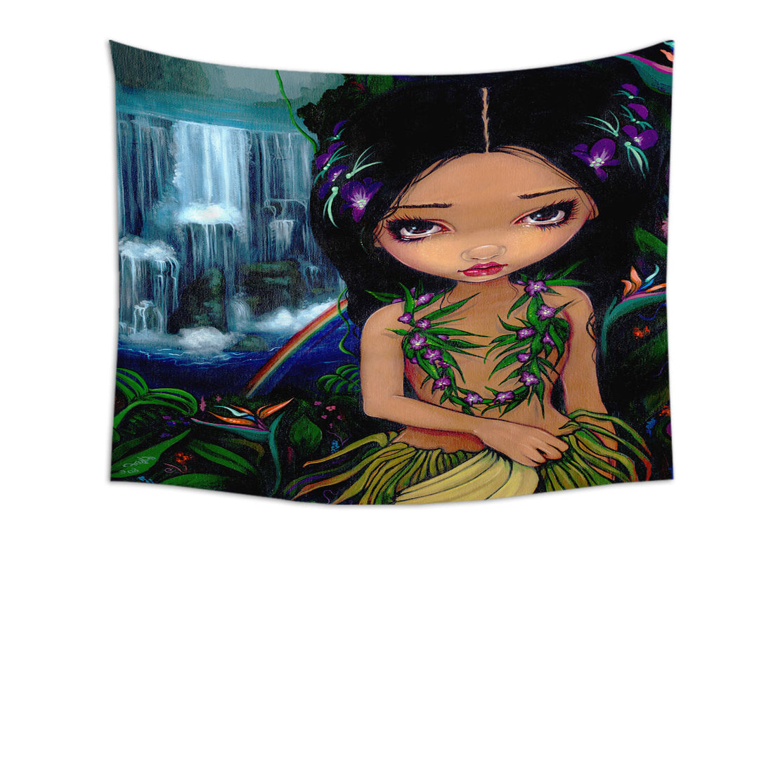 Amara the Hawaiian Fairy Room Wall Decor Tapestries for Girls