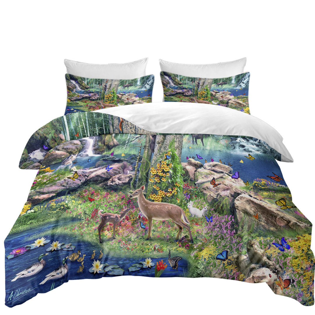 American Forest Animals Bed Covers