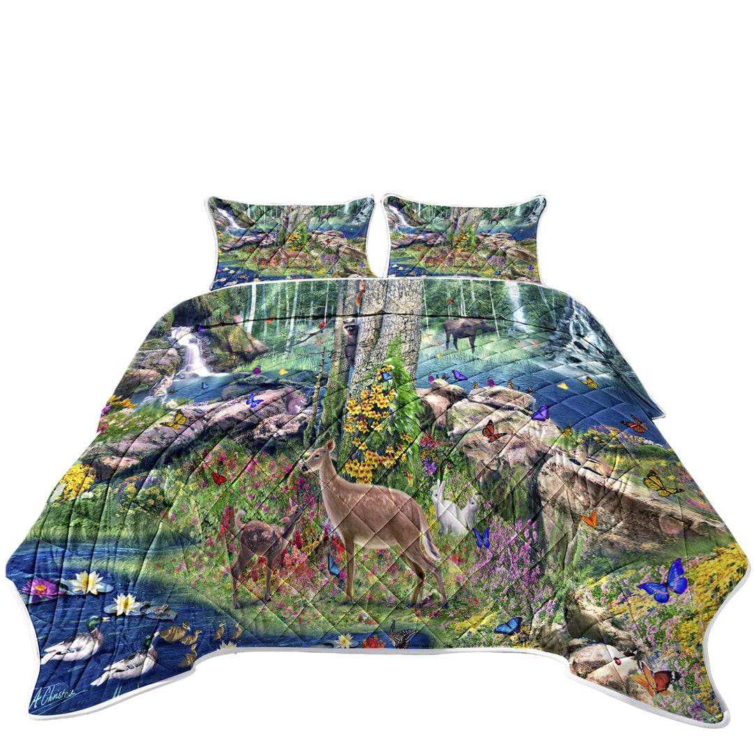 American Forest Animals Quilts