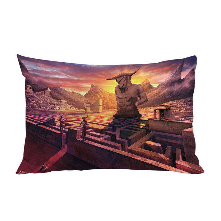 Ancient Fantasy Temple and City Pillow Case Covers