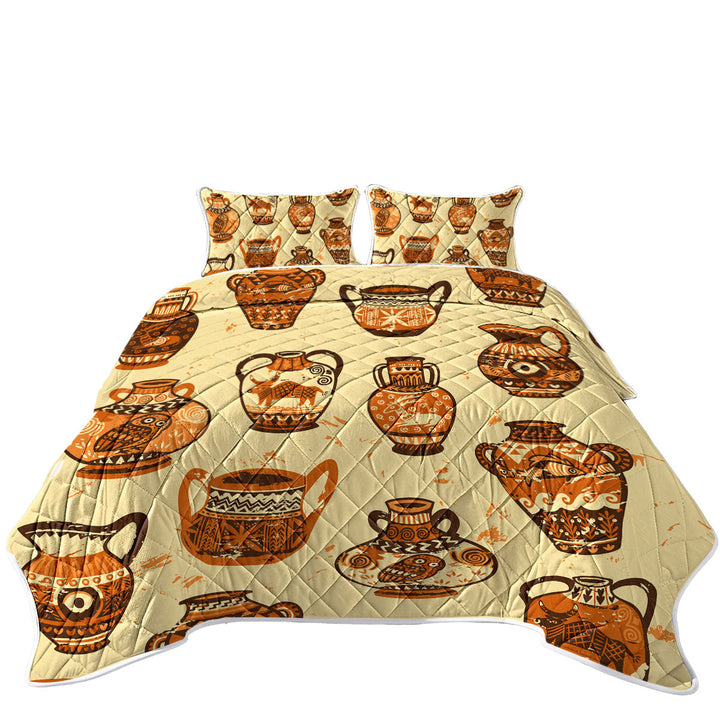 Ancient Urns King Size Quilt Sets