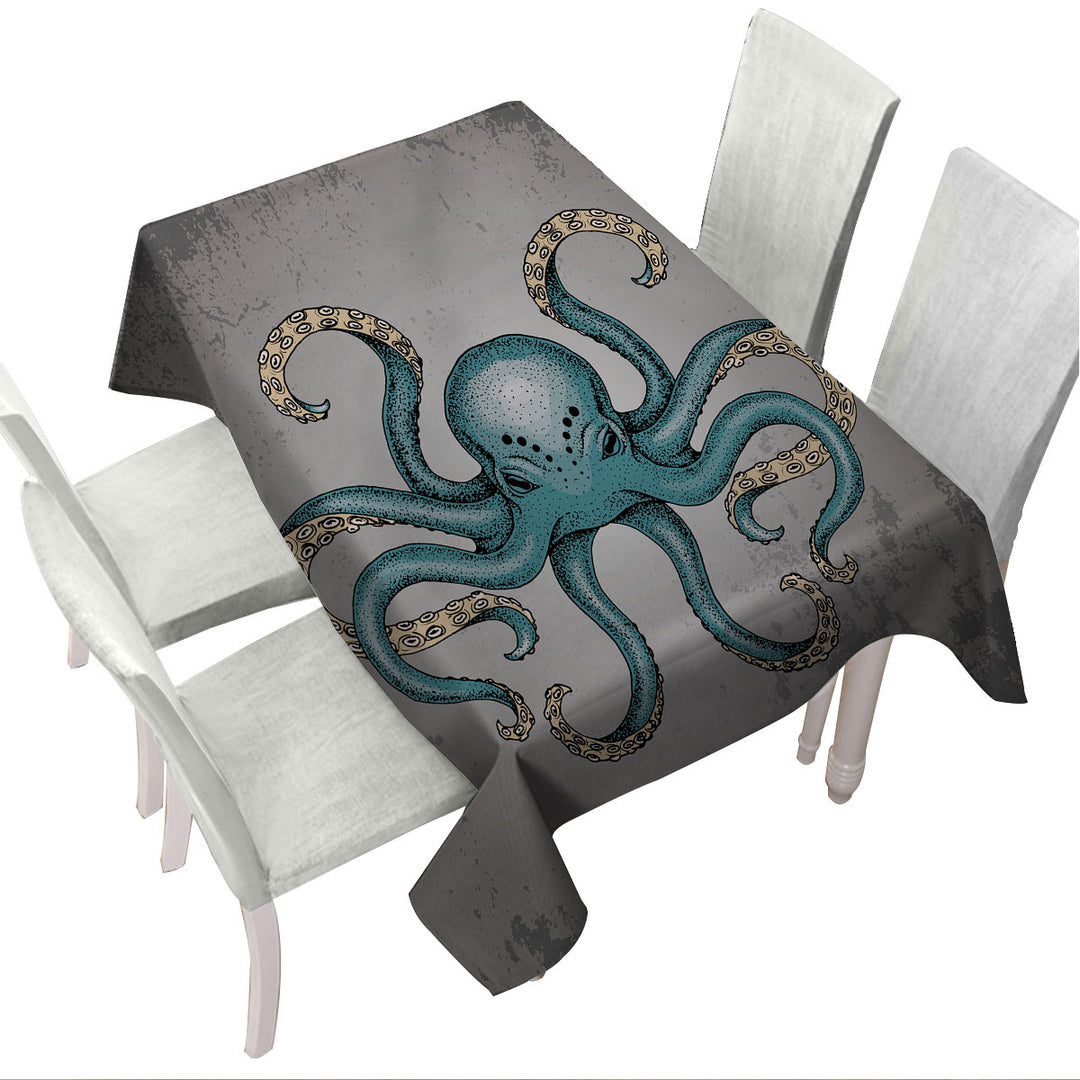 Angry Octopus Tablecloth