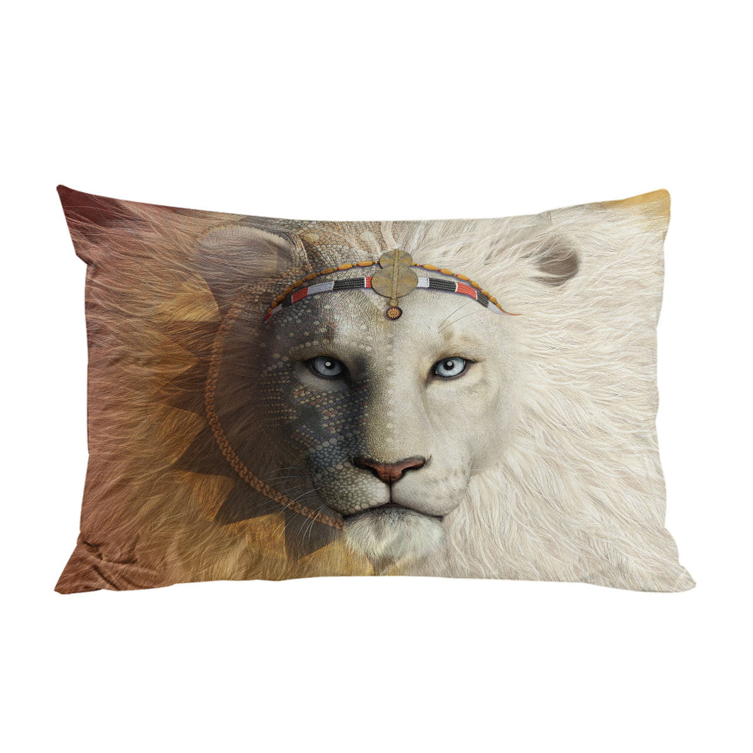 Animal Art Amari the White Lion Pillowcase