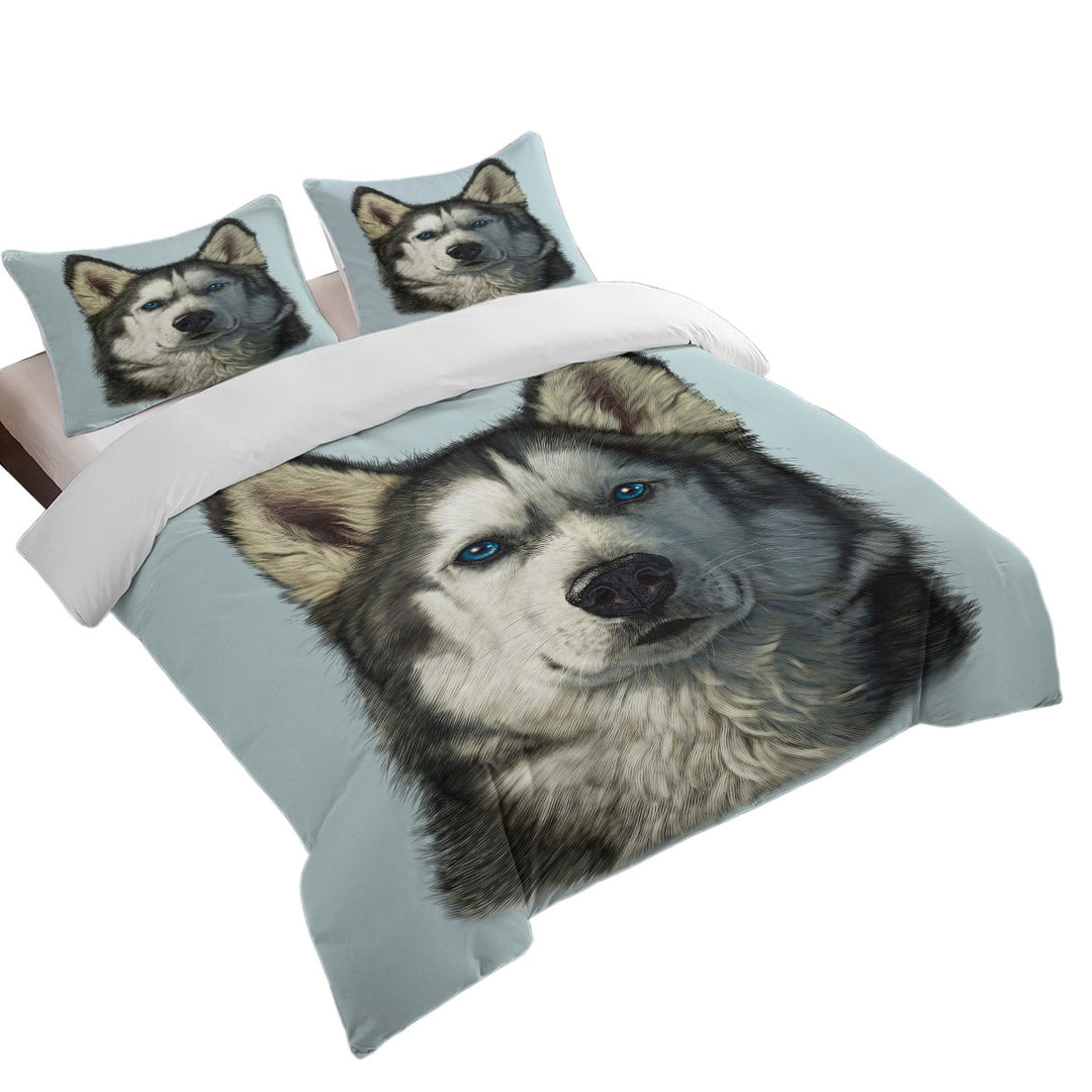 Animal Art Husky Dog Duvet Cover