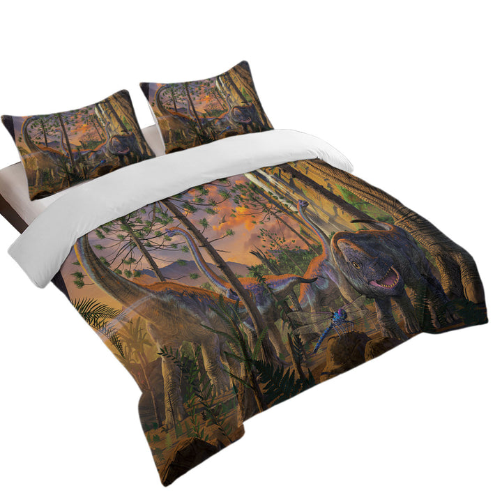 Animal Art the Dinosaur Valley Duvet Cover sale