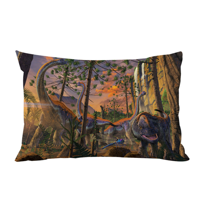 Animal Art the Dinosaur Valley Pillow Cases