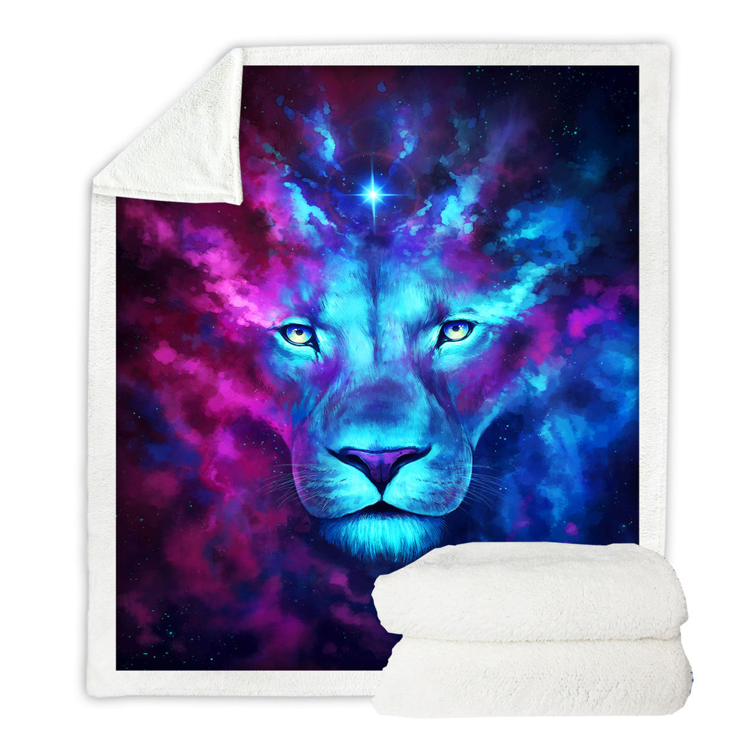 Animal Couch Throws Fantasy Art Firstborn Space Lion