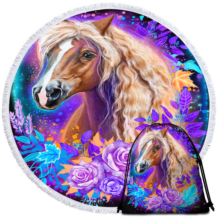 Animals Art Horse Beach Towels