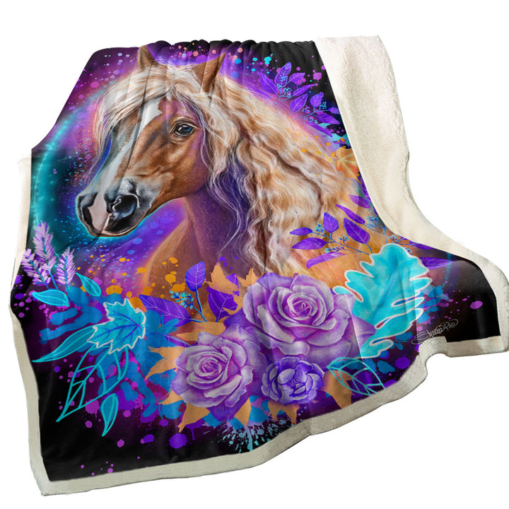 Animals Art Horse Sofa Blankets