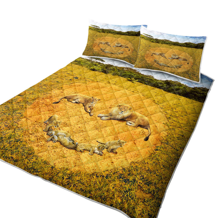 Animals Art Smiley Face Lions Quilts