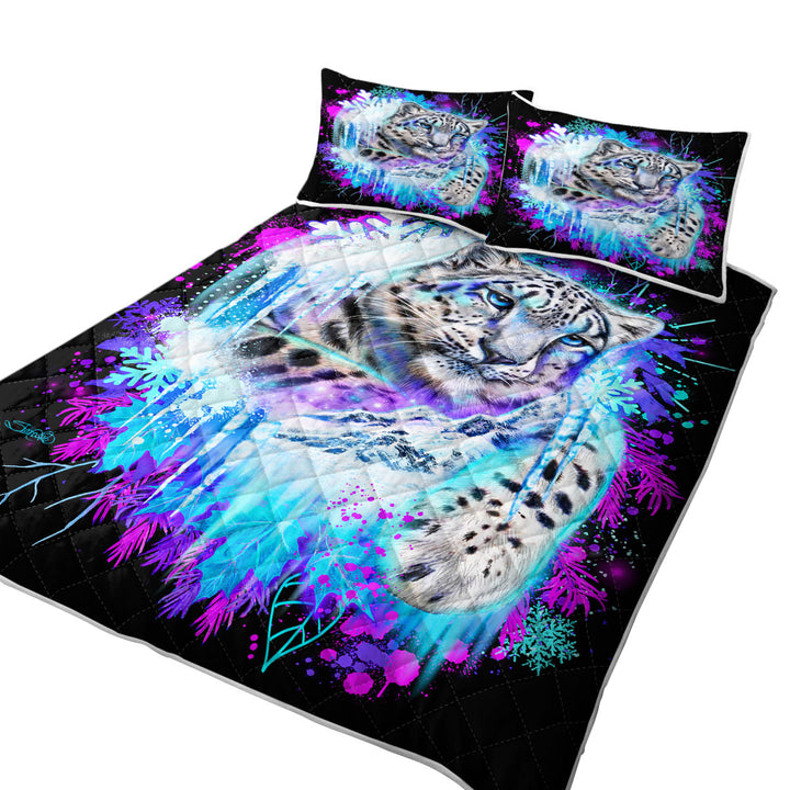 Animals Art Snow Leopard Spirit Quilts