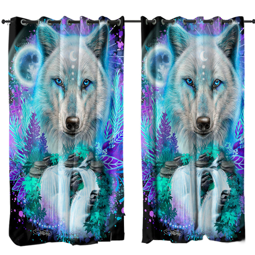 Animals Art Wolf Spirit Drapery