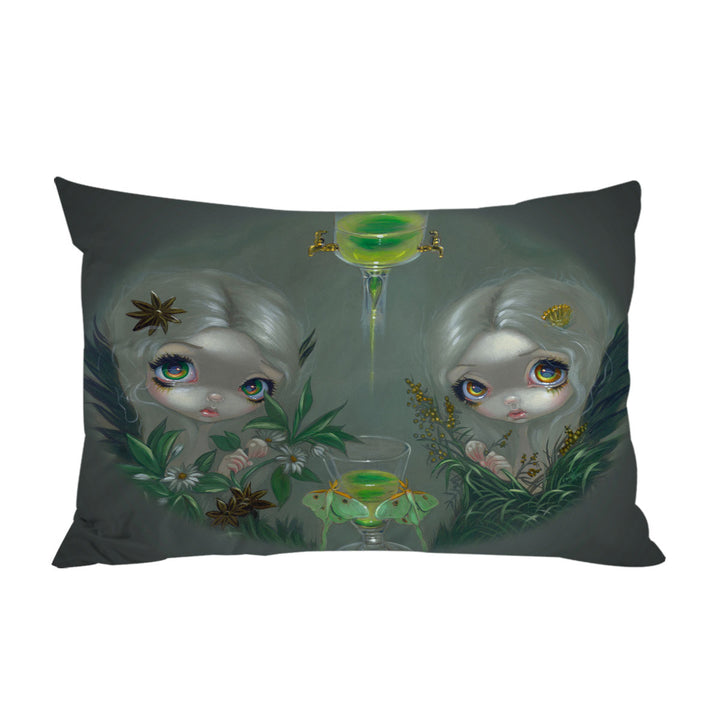 Anise and Artemesia Two Absinthe Fairy Twin Pillowcase